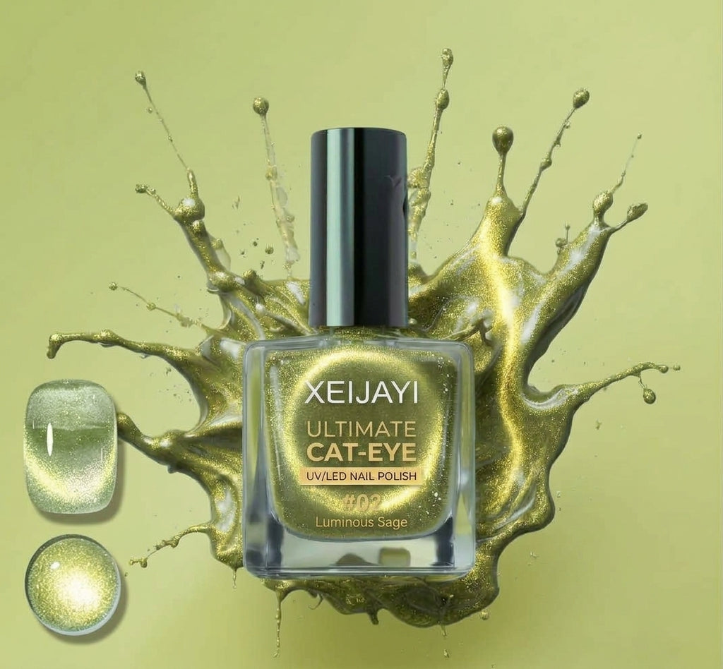 Luminous Sage Green Cateye UV gel